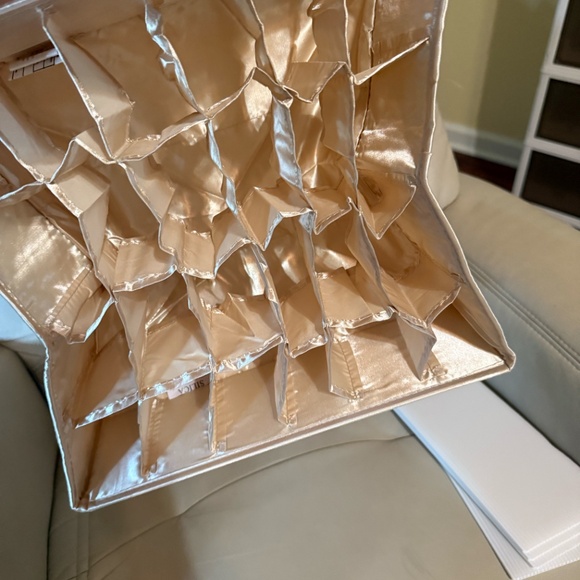 Lug Trolley 2pc 24 pocket drawer organizers in metallic champagne - Picture 4 of 4